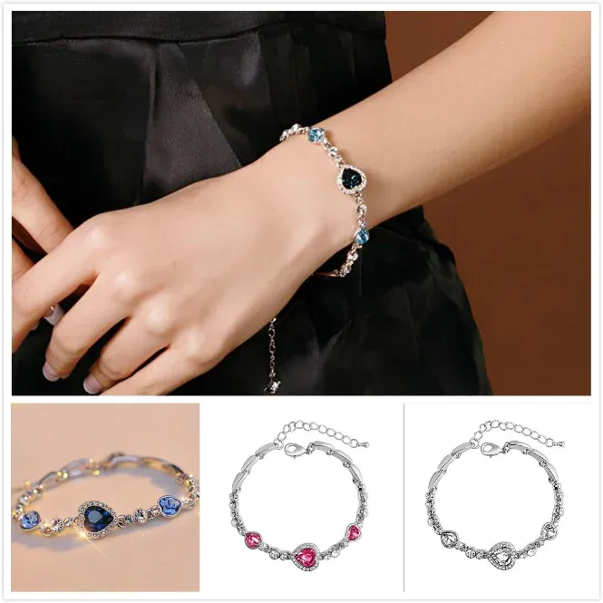 Women's Heart Diamond Bracelet
